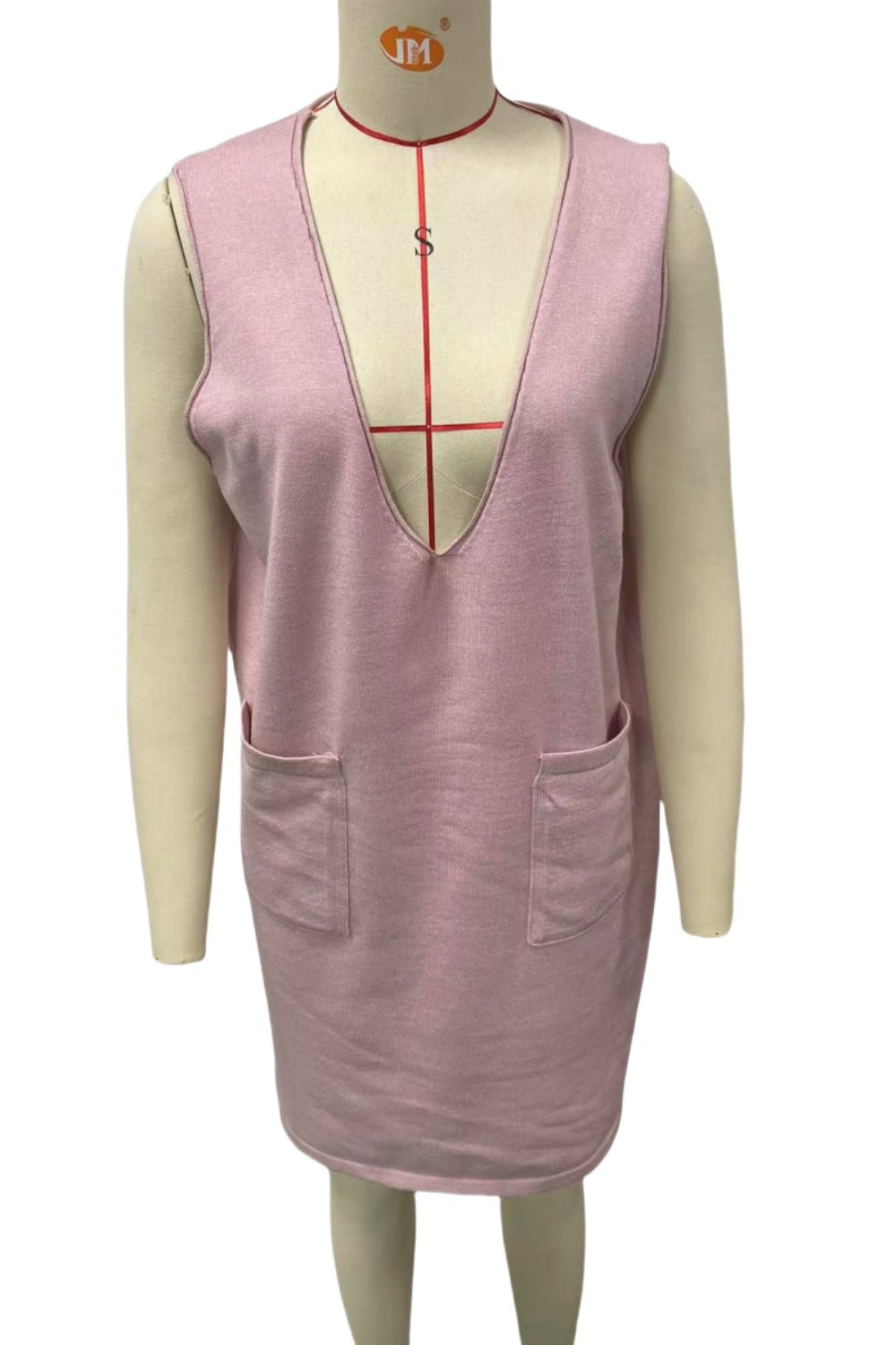 Knitted Sleeveless Vest Dress