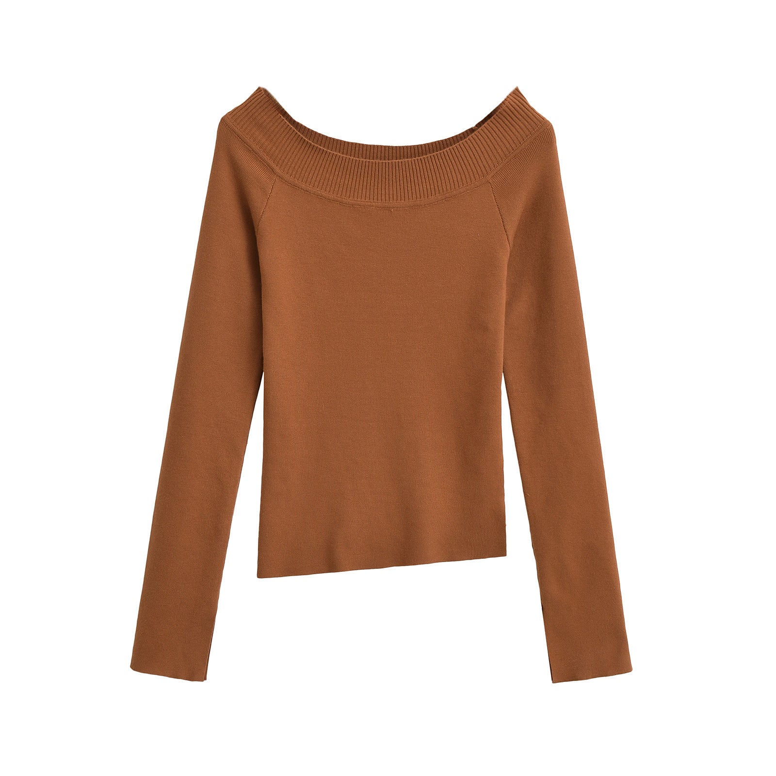 Off-Shoulder Elastic Slim Top
