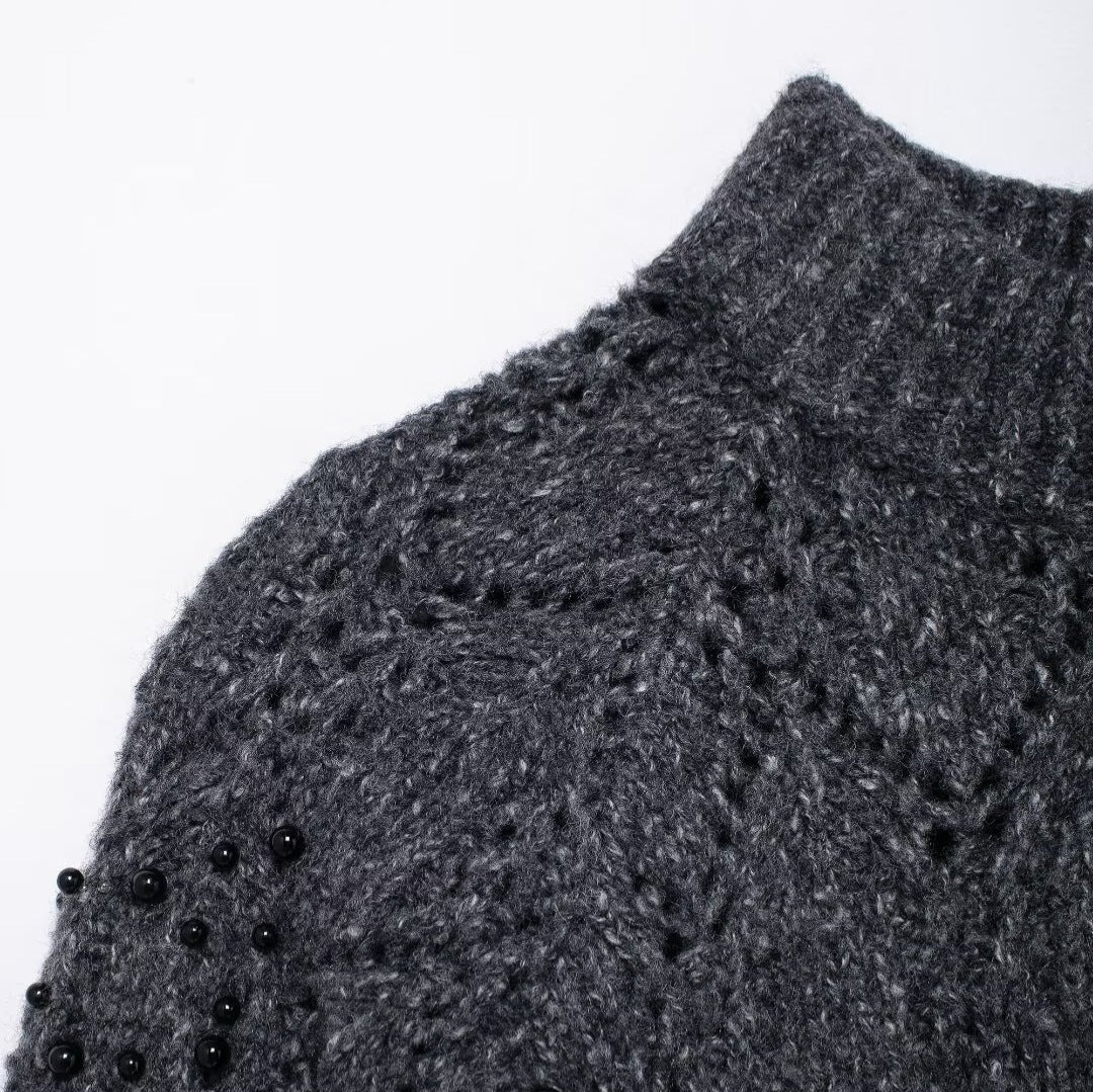 Asymmetrical Hollow Sweater