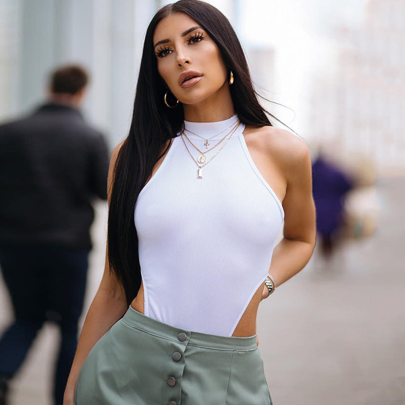 Slim Fit High-Slit Jumpsuit