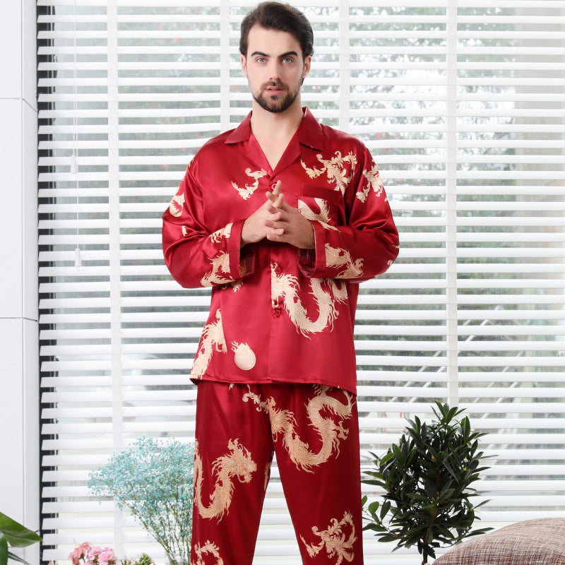 Silk Couple Sleepwear Set