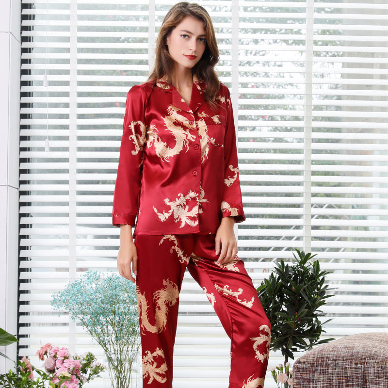 Silk Couple Sleepwear Set