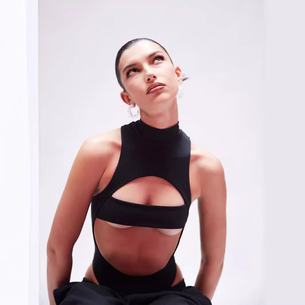 Hollow-Out Sexy Slim Jumpsuit