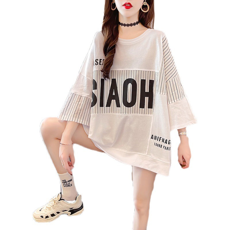 Zipper Stitch Loose Tee