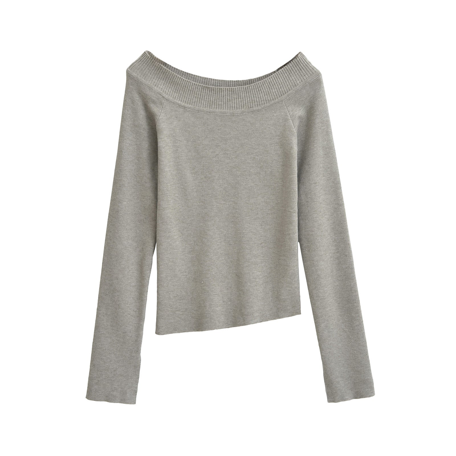Off-Shoulder Elastic Slim Top