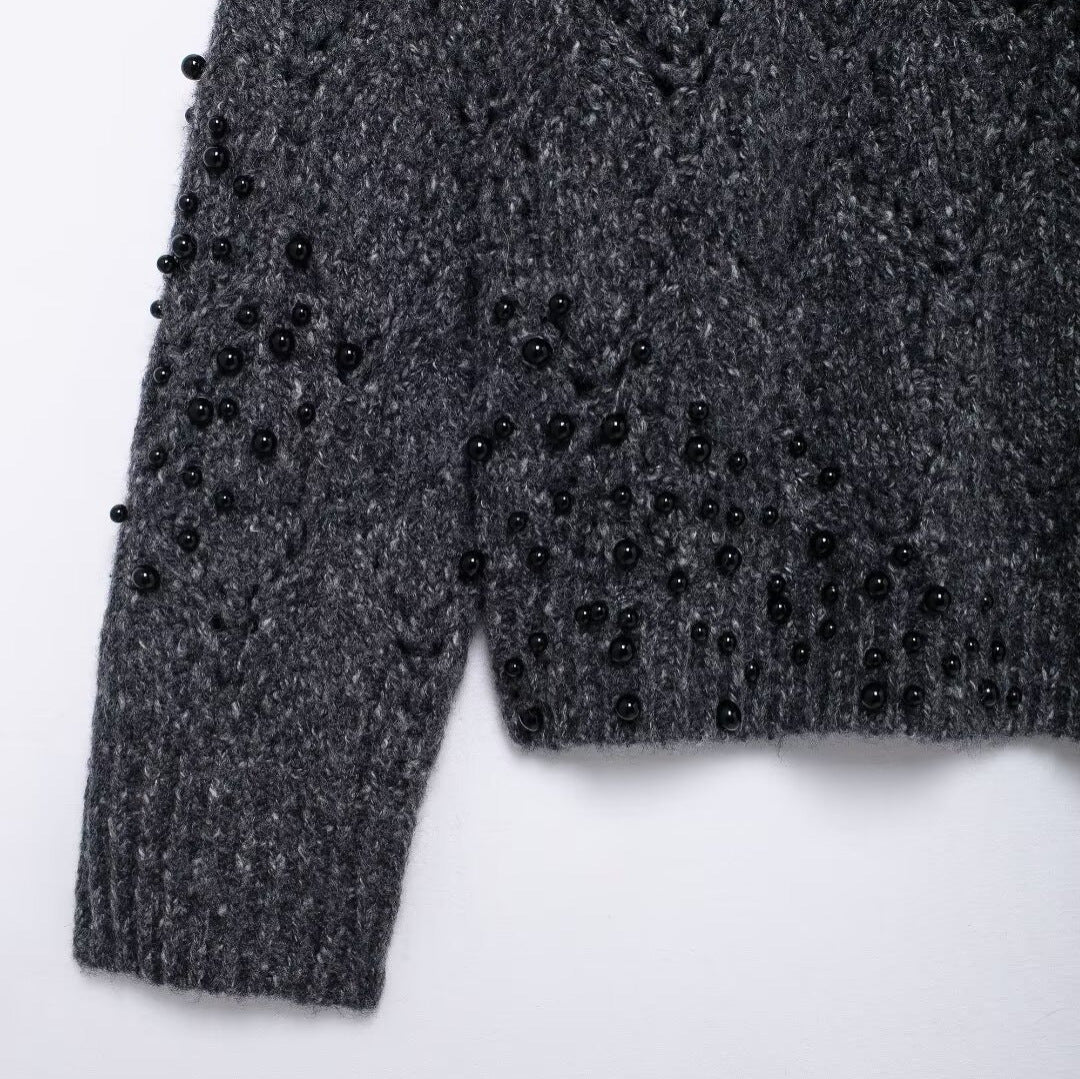 Asymmetrical Hollow Sweater