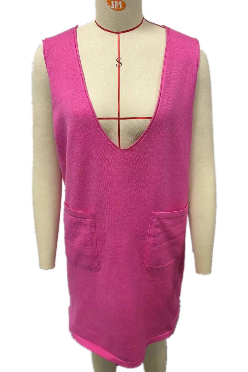 Knitted Sleeveless Vest Dress