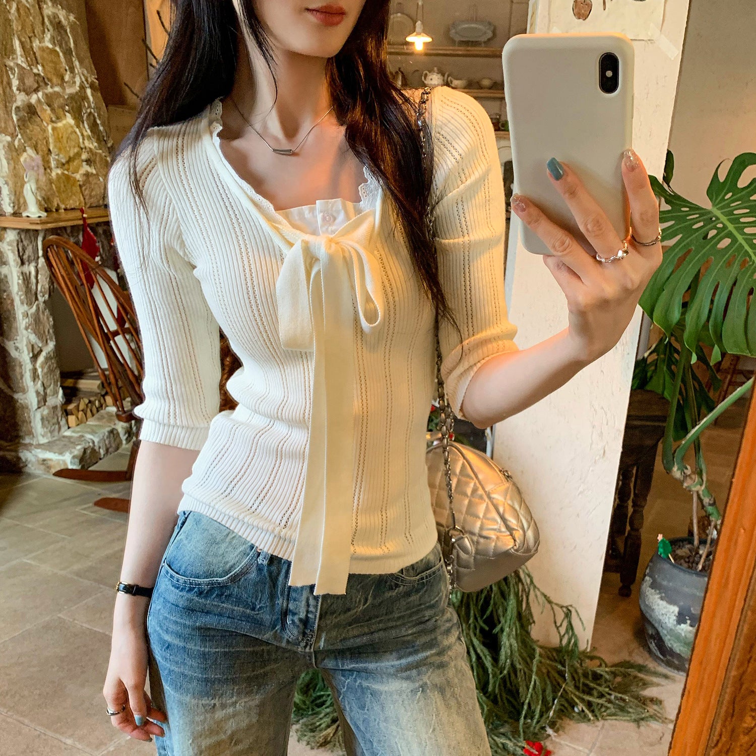 Lace Mock Top