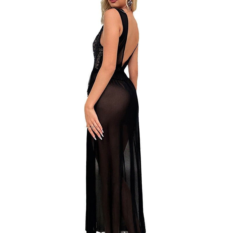 Lingerie Set with High Slit