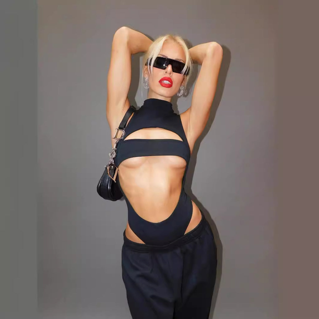 Hollow-Out Sexy Slim Jumpsuit