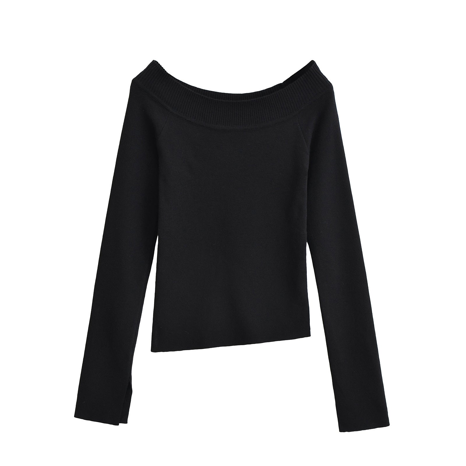 Off-Shoulder Elastic Slim Top