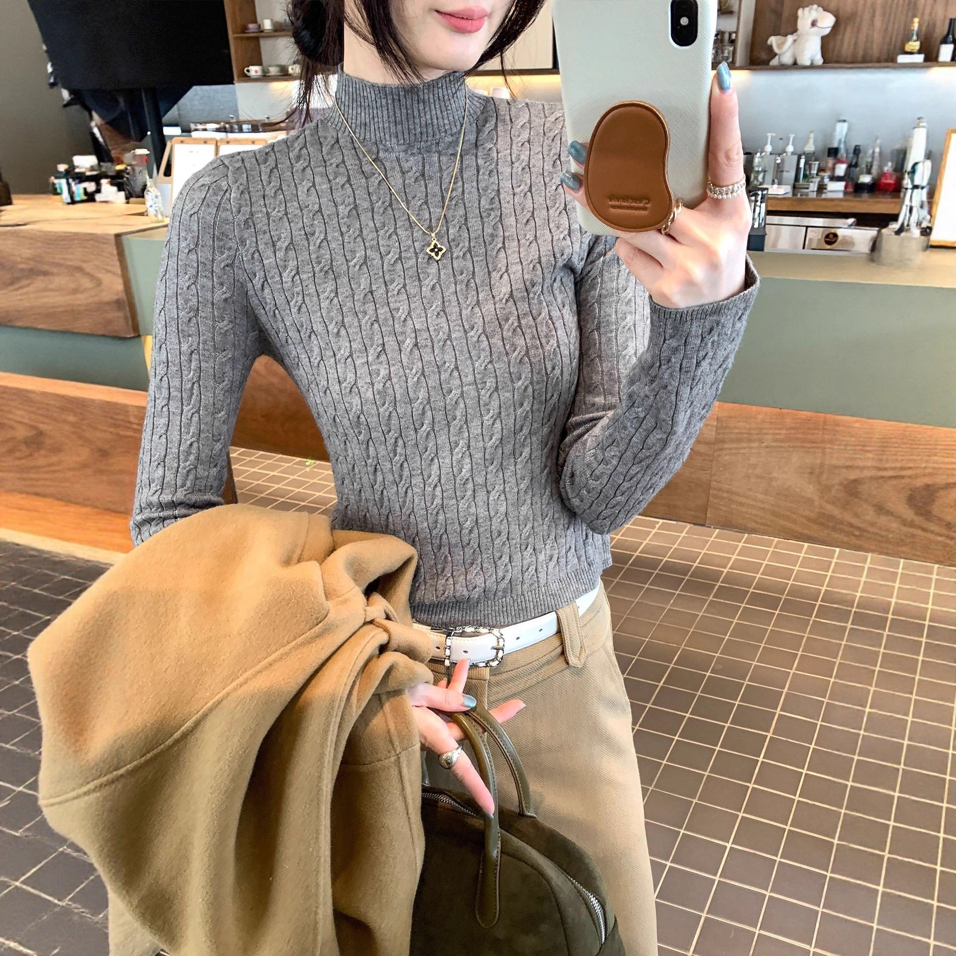**ContourKnit™ Cropped Sweater**