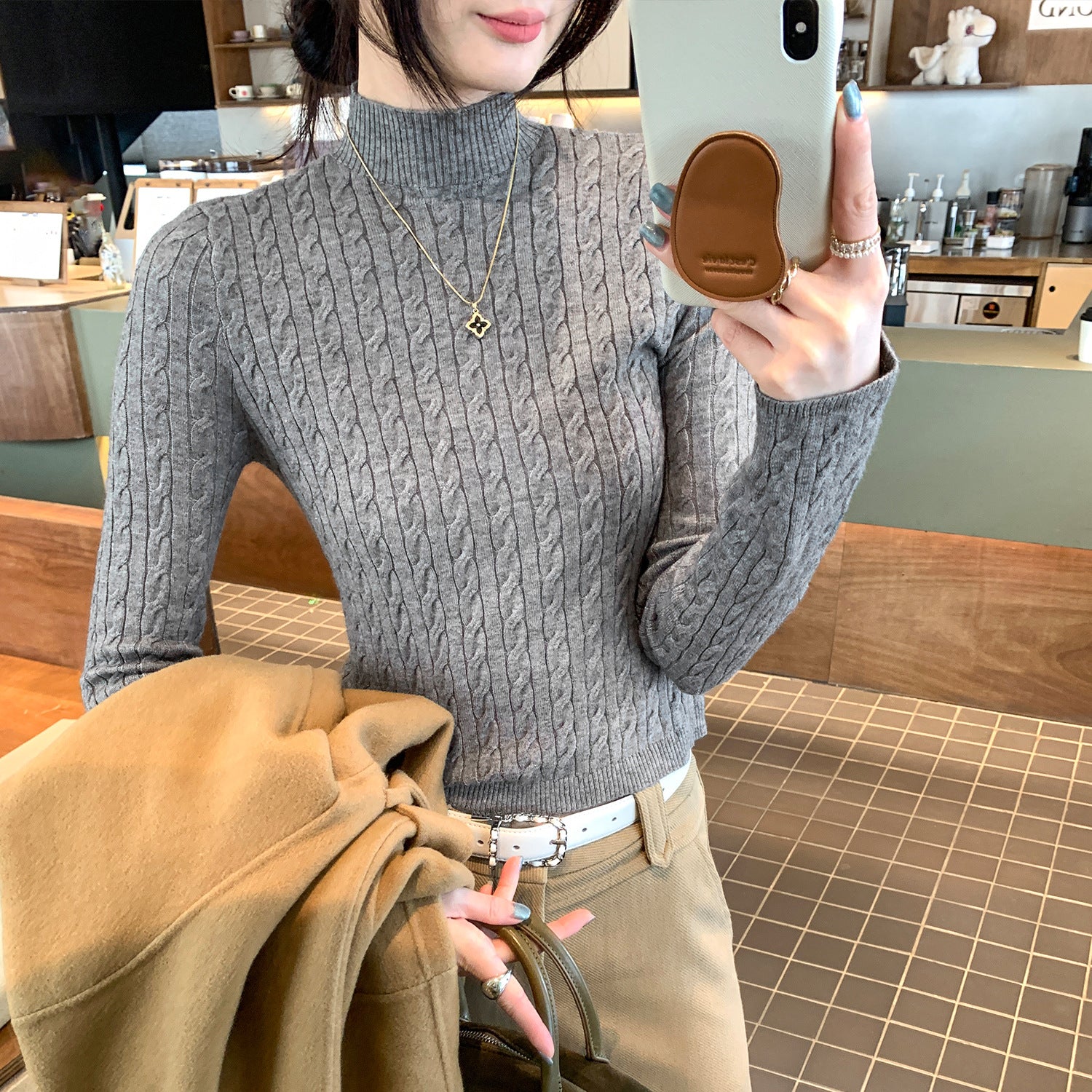 **ContourKnit™ Cropped Sweater**