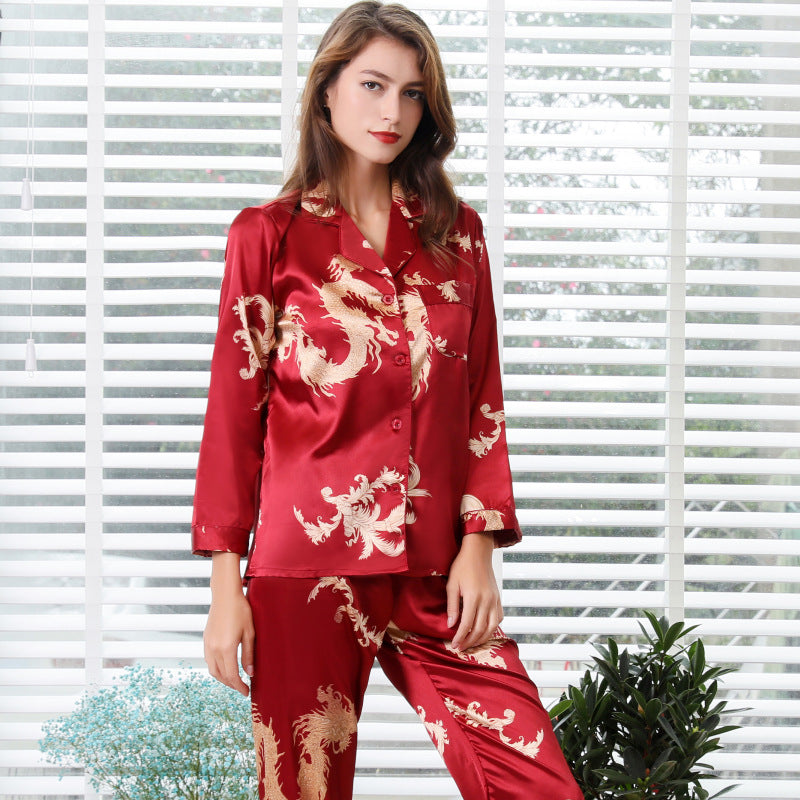 Silk Couple Sleepwear Set